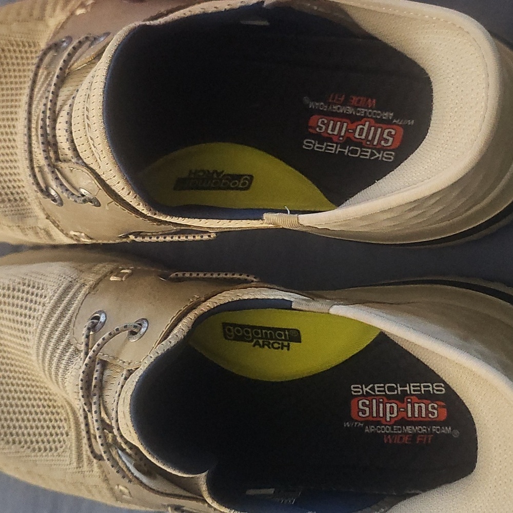 Skechers Men's Slip-Ins Beige Shoes